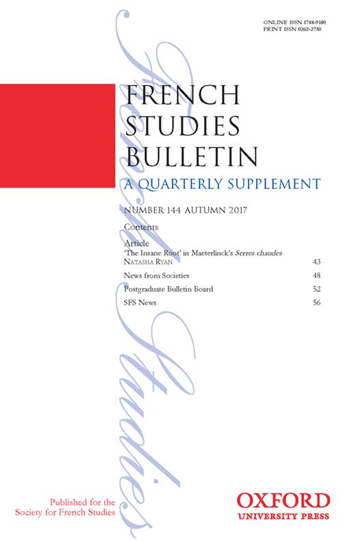 French Studies Bulletin