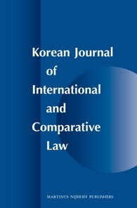 Korean Journal Of International And Comparative Law