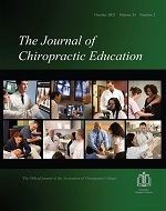 Journal Of Chiropractic Education