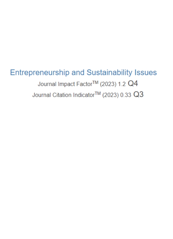 Entrepreneurship And Sustainability Issues