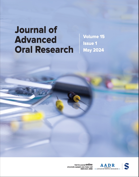 Journal Of Advanced Oral Research