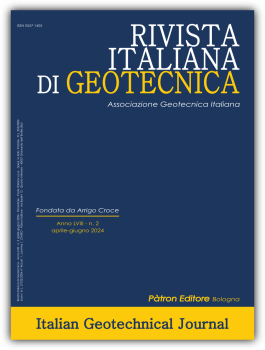 Italian Geotechnical Journal-rivista Italiana Di Geotecnica