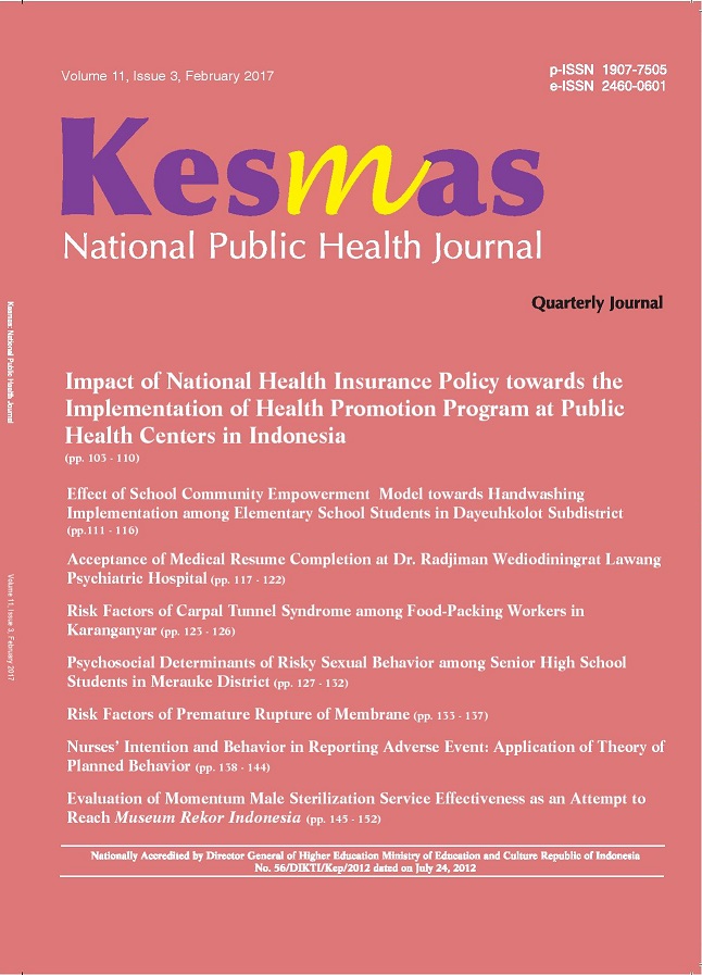 Kesmas-national Public Health Journal