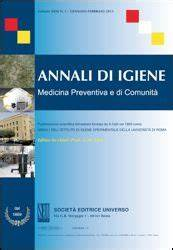 Annali Di Igiene Medicina Preventiva E Di Comunita