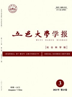 五邑大學(xué)學(xué)報(bào)·社會(huì)科學(xué)版雜志